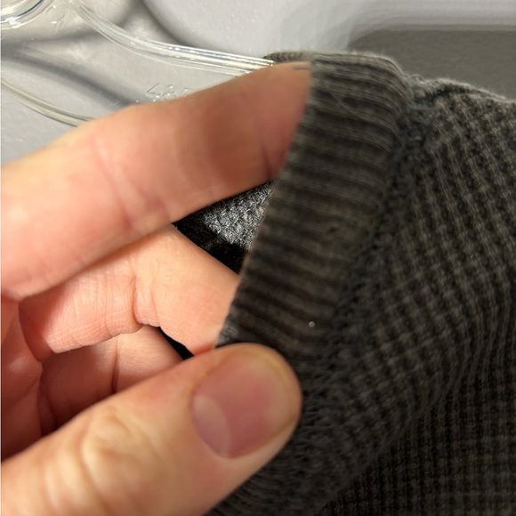 Daydreamer for Free People Waffle Knit Studded Long Sleeve Shirt Size X-Small - Picture 4 of 7